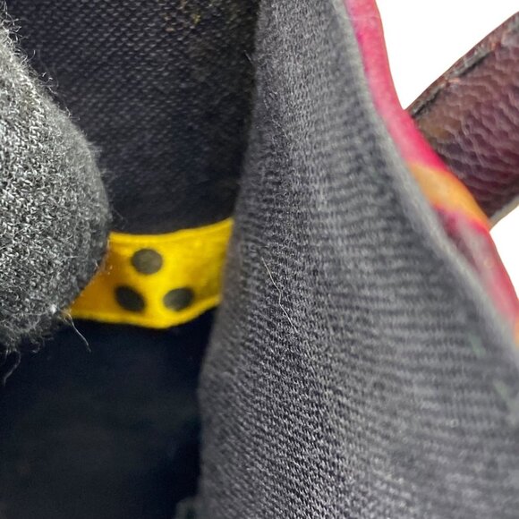 Vintage Hato Hasi Leather Colorful Giraffe Trees Shoulder Bag Purse 9”x5”x8” - Picture 5 of 8